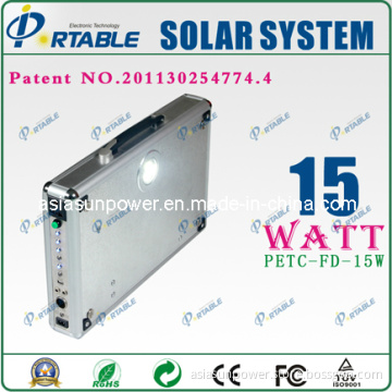 15W Portable Solar Power Energy Lighting System (PETC-15W)